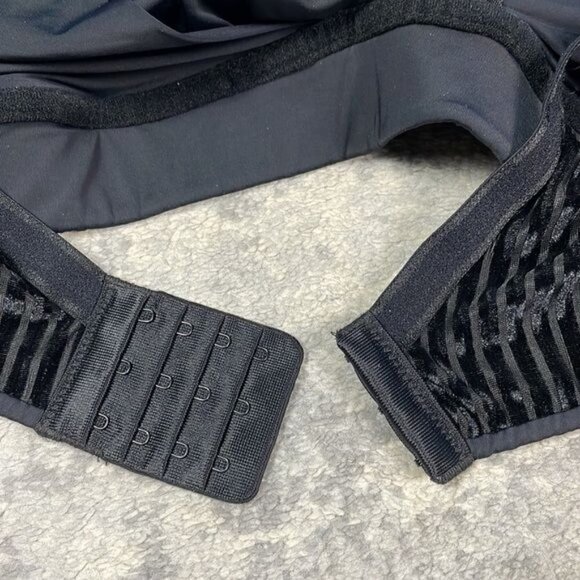 New Omnia Paratus OPAL Crossover Wireless Bra Top Ribbed Velour Sz 3XL Full Cup - Picture 7 of 11